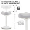 Tabouret de bureau dynamique  DORIN  blanc