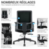 Fauteuil de Bureau  KIROS  Sans Appui tete