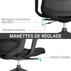 Fauteuil de bureau   GAMONT  Noir