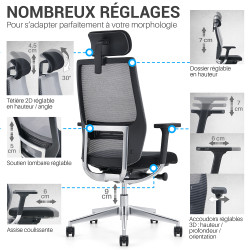 Fauteuil de bureau  NAOS 