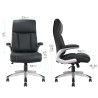 Fauteuil de bureau pied chrome  JUPITER 