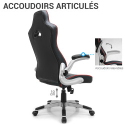 Fauteuil de bureau pied chrome  CENTAURE 