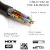 Cordon HDMI Premium High Speed with Ethernet 2.0 A/A 4K C. Or 20.00m