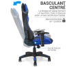 Fauteuil de bureau baquet RACING noir et bleu