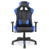Fauteuil de bureau baquet RACING noir et bleu
