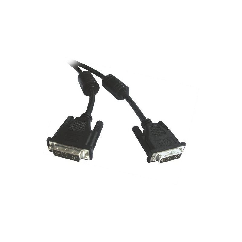 Cordon écran DVI-D Dual Link 24+1 M/M avec ferrites 1.80m