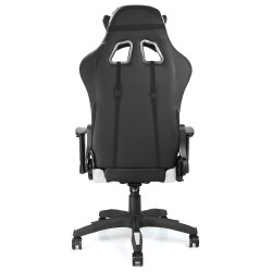 Fauteuil de bureau baquet RACING noir et blanc