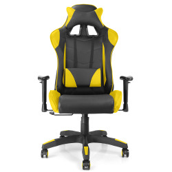 Fauteuil de bureau baquet RACING noir et jaune
