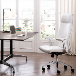 Fauteuil de bureau blanc  TAURI 