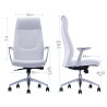 Fauteuil de bureau blanc  TAURI 