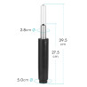 Vérin universel pour fauteuil de bureau course 120 mm noir Ø 50/28mm