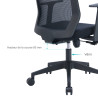 Vérin pour fauteuil de bureau course 80 mm Noir Ø 50/28mm