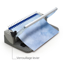 Perforelieur A4 manuel perfore 8 feuilles relie 115 feuilles Monolith