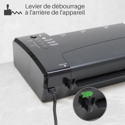 Plastifieuse PRO A3 A4 A5 A6 A7 à Chaud et Froid 2x150 mic temp régl