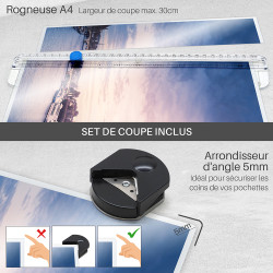 Plastifieuse PRO A3 A4 A5 A6 A7 à Chaud et Froid 2x150 mic temp régl