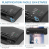 Plastifieuse PRO A3 A4 A5 A6 A7 à Chaud et Froid 2x150 mic temp régl