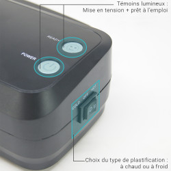 Plastifieuse A3 A4 A5 A6 A7  Rapide à Chaud et Froid jusqu'à 250 mic