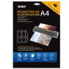Feuilles de plastification A4 75 microns / face 150µ total bte 25pcs
