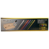 Anneaux de reliure plastique A4 jaune 6mm boîte de 100