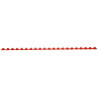 Anneaux de reliure plastique A4 rouge 6mm boîte de 100