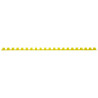 Anneaux de reliure plastique A4 jaune 8mm boîte de 100
