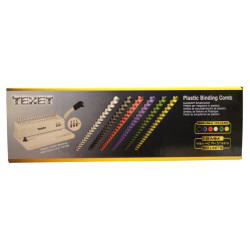 Anneaux de reliure plastique A4 rouge 8mm boîte de 100
