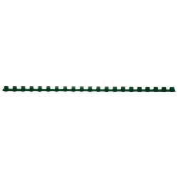 Anneaux de reliure plastique A4 vert 8mm boîte de 100