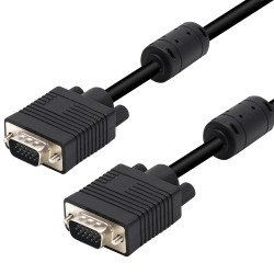 Cordon écran VGA HD 15 M/M Haute Qualité avec ferrites 1.80m