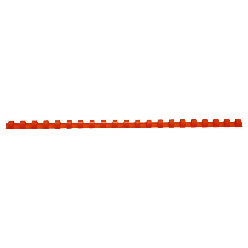 Anneaux de reliure plastique A4 rouge 10mm boîte de 100
