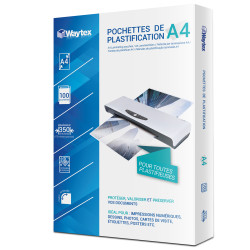 Pochettes de plastification épaisses 175 micr./face A4 - Pack de 100