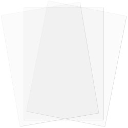 Couverture PVC 200mic translucide A4 216x303mm paquet de 100