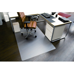 Tapis protège sol dur Pro PET Transparent 1.20 x 1.30m