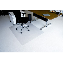 Tapis protege sol moquette Pro PET Transparent 1.20 x 1.30m