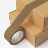 Pack de 6 rouleaux ruban adhésif MARRON polypro 50 mic 50mm x 66m 