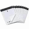 Enveloppe Plastique d'expédition blanche 120mic 15x20cm pack de 100