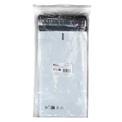 Enveloppe Plastique d'expédition blanche 120mic 17x30cm pack de 100