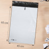 Enveloppe Plastique d'expédition blanche 120mic 45x65cm pack de 100