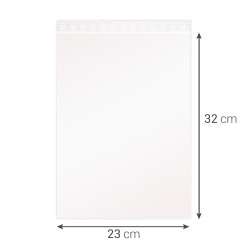 Sachet fermeture rapide, transparent 50mic, 220x320mm sachet de 100