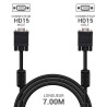 Cordon écran VGA HD 15 M/M Haute Qualité avec ferrites 7.00m