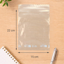 Sachet fermeture rapide, transpar 80mic 15 x 22+1,5cm sachet de 100