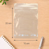 Sachet fermeture rapide, transpar 80mic 15 x 22+1,5cm sachet de 100