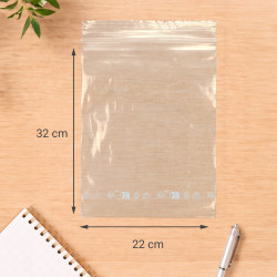 Sachet fermeture rapide, transpar 80mic 22 x 32+1,5cm sachet de 100