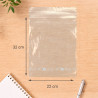 Sachet fermeture rapide, transpar 80mic 22 x 32+1,5cm sachet de 100