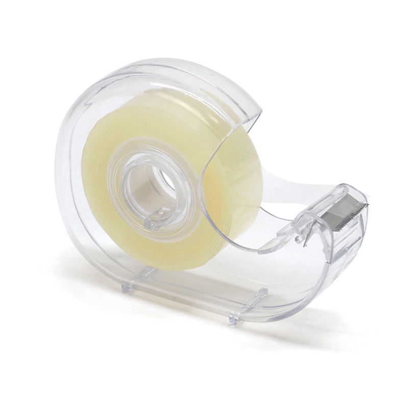 Ruban adhésif 50 Mic transparent avec dévidoir 19mm x 33m 