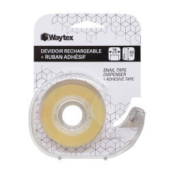 Ruban adhésif 50 Mic transparent avec dévidoir 19mm x 33m 