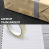 Ruban adhésif Pro 50Mic transparent de bureau 19mm x 66 pack de 8