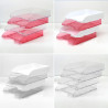 Corbeille courrier anti-choc A4 empilable 345x255x67mm rouge transp