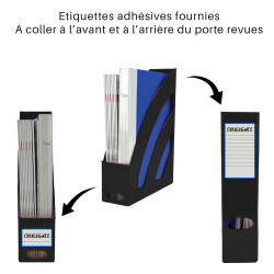 Porte revues 255x330x80mm noir
