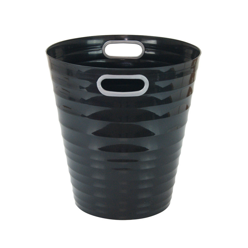 Poubelle, corbeille papier avec poignés 12,5 litres noir