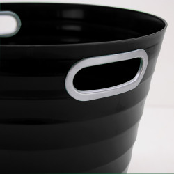Poubelle, corbeille papier avec poignés 12,5 litres noir